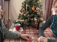 Работники ГАУ СО КЦСОН Воскресенского района поздравили пенсионер со Старым Новым годом