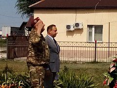 Вчера в селе Синодское жители Воскресенского района встретились с командиром 99го полка