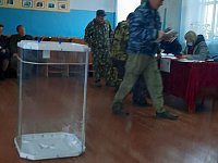 Бригада полеводов с. Славянка стали первыми голосующими в заключительный день выборов.