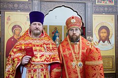 Митрополит Игнатий совершил Великое освящение Свято-Троицкого храма с. Воскресенское