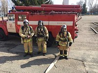 Пожарная часть МЧС провела учения в администрации Воскресенского района