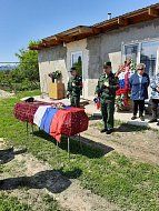 Сегодня в селе Воскресенское простились с войном Узбяковым Шамилём погибшим на СВО в апреле 2023