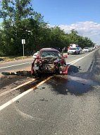 В Воскресенском районе произошла авария, пострадали трое взрослых и двое детей