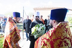 Митрополит Игнатий совершил Великое освящение Свято-Троицкого храма с. Воскресенское