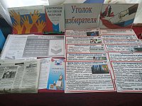В Андреевской сельской библиотеке оформлена выставка - «Уголок избирателя».